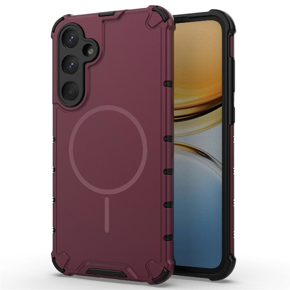 Til Samsung Galaxy A55 5G Magnetisk Etui Varmeafledning Stødsikker TPU + PC Telefonbagcover