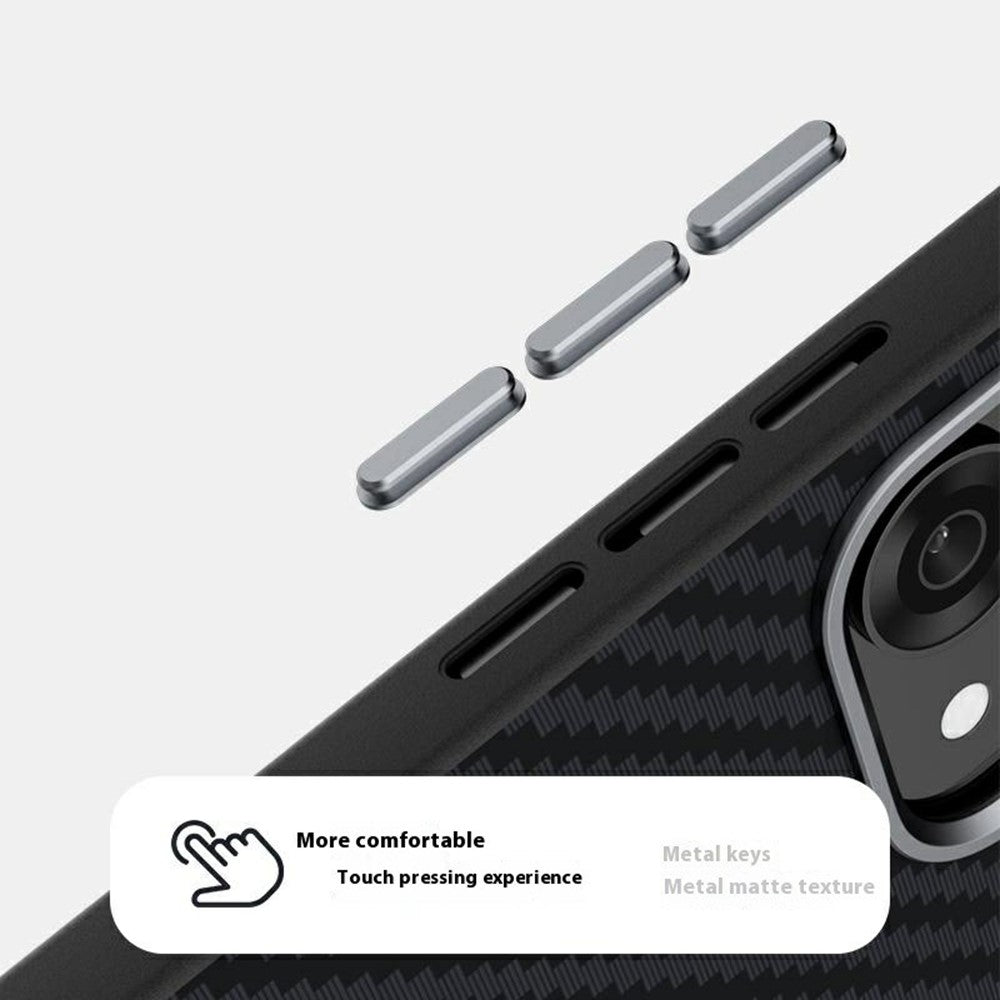 ABEEL For Oppo Reno14 Pro 5G (Global) Magnetic Case Wide Carbon Fiber Texture Back Cover