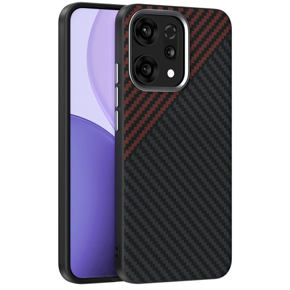 ABEEL For Oppo Reno14 Pro 5G (Global) Magnetic Case Wide Carbon Fiber Texture Back Cover