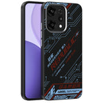 ABEEL For Oppo Reno14 Pro 5G (Global) Magnetic Case Micro-Embossing 6D Printed PC TPU Aluminum Alloy Leather Phone Cover