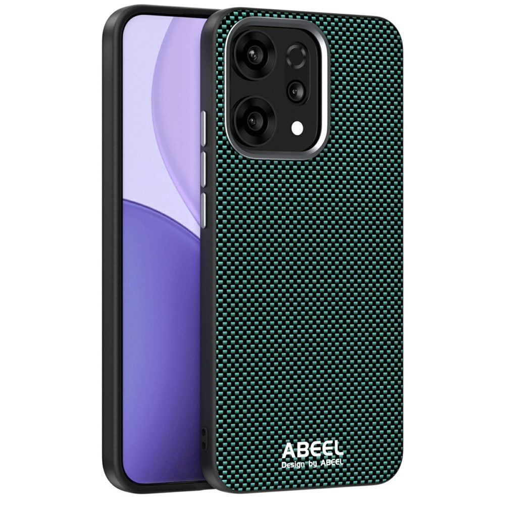 ABEEL For Oppo Reno14 Pro 5G (Global) Magnetic Case Printed PC TPU Aluminum Alloy Leather Phone Cover