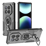 For Xiaomi Redmi Note 14 Pro+ 5G Case Rotatable Ring Kickstand PC + TPU Shockproof Phone Cover