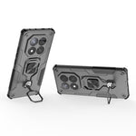 For Xiaomi Redmi Note 14 Pro+ 5G Case Rotatable Ring Kickstand PC + TPU Shockproof Phone Cover