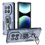 For Xiaomi Redmi Note 14 Pro+ 5G Case Rotatable Ring Kickstand PC + TPU Shockproof Phone Cover
