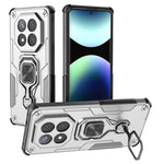 For Xiaomi Redmi Note 14 Pro+ 5G Case Rotatable Ring Kickstand PC + TPU Shockproof Phone Cover