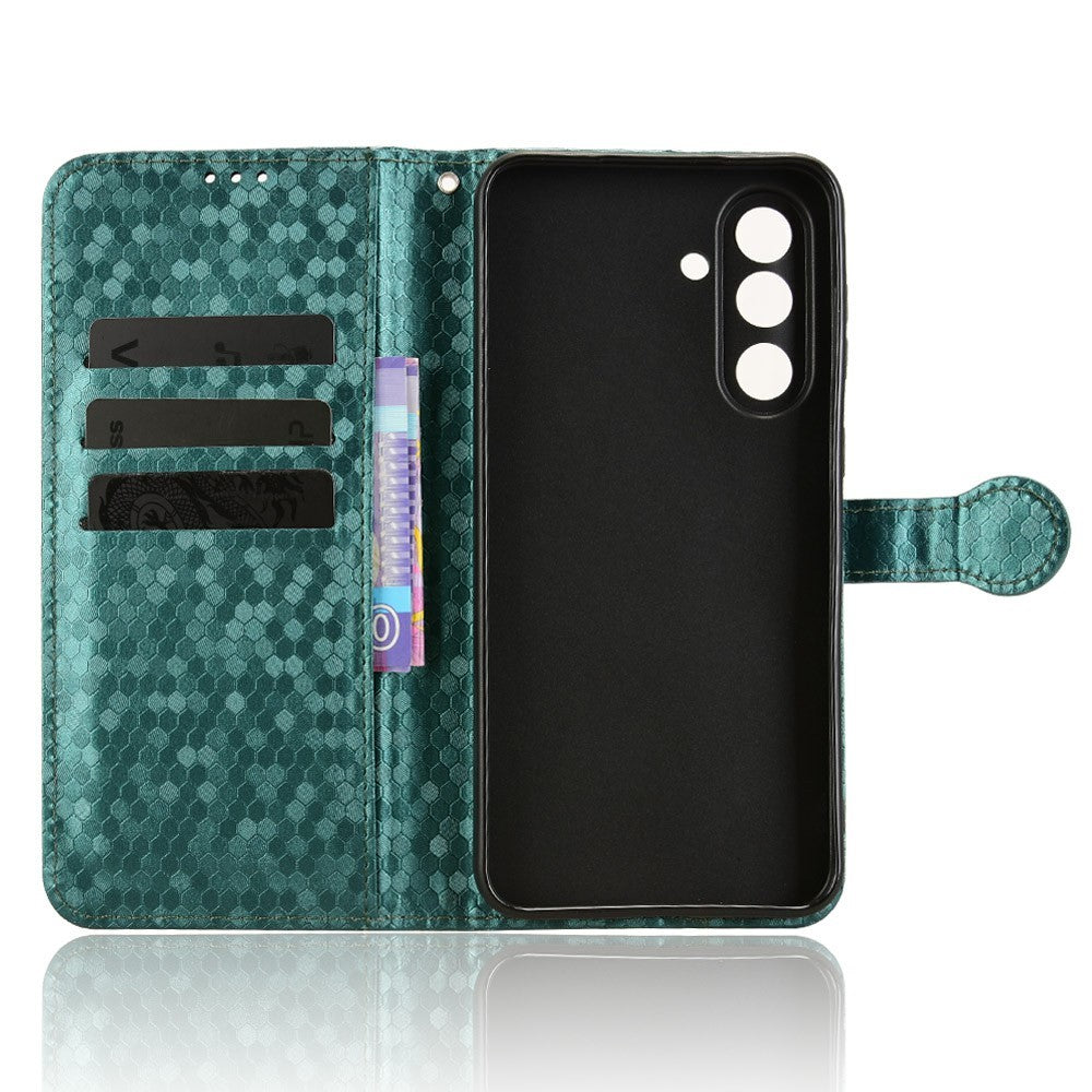 For Samsung Galaxy M56 5G Wallet Case Dot Pattern Imprint PU Leather Phone Cover