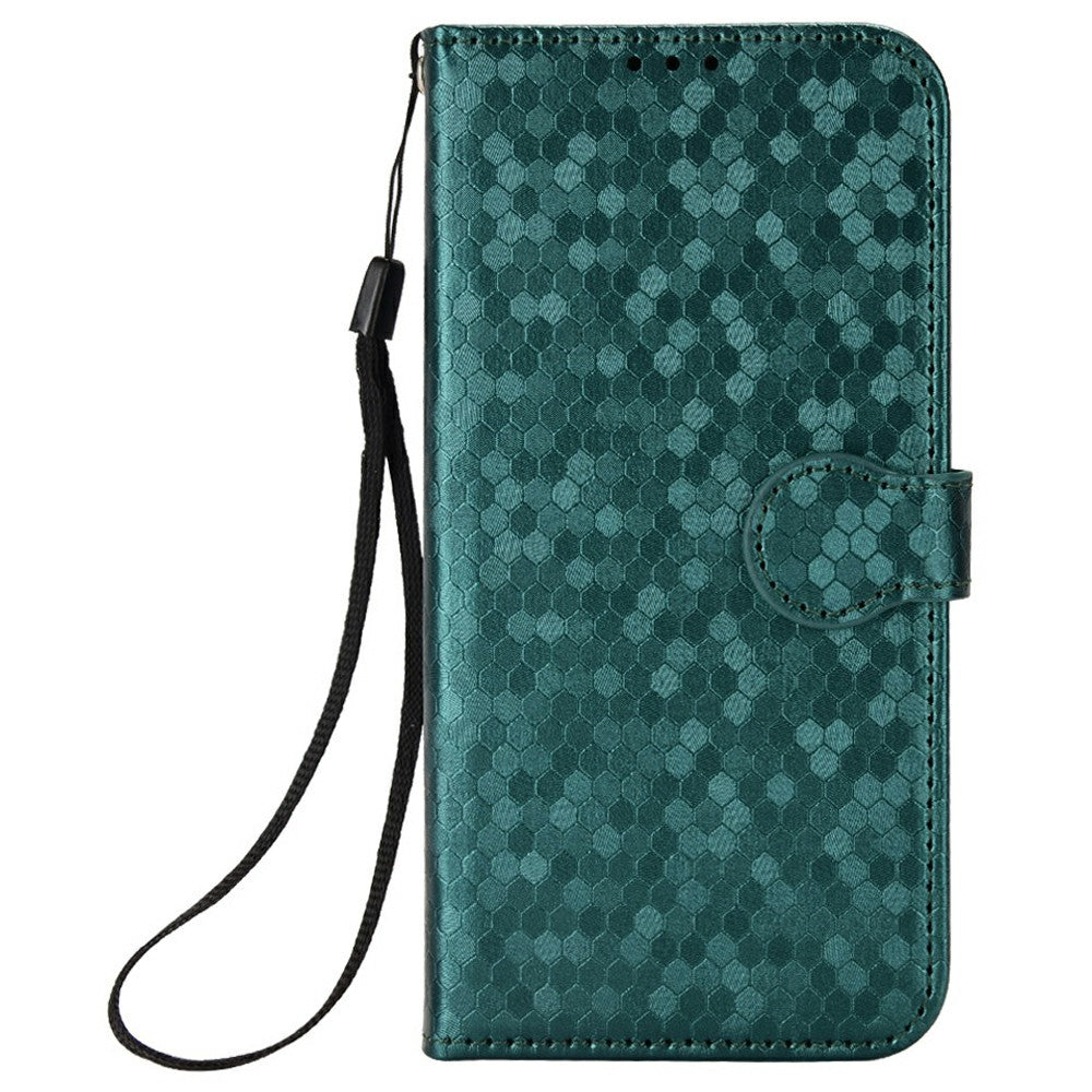 For Samsung Galaxy M56 5G Wallet Case Dot Pattern Imprint PU Leather Phone Cover