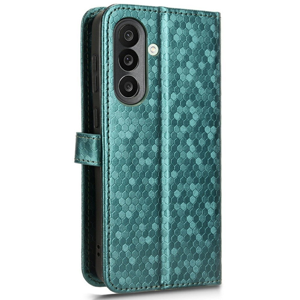 For Samsung Galaxy M56 5G Wallet Case Dot Pattern Imprint PU Leather Phone Cover