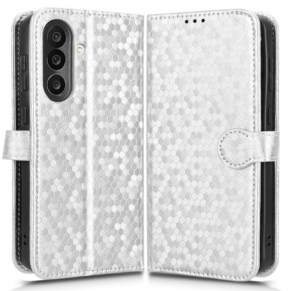 For Samsung Galaxy M56 5G Wallet Case Dot Pattern Imprint PU Leather Phone Cover