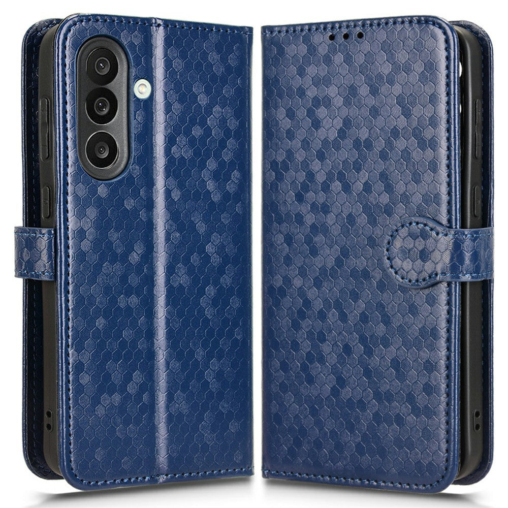 For Samsung Galaxy M56 5G Wallet Case Dot Pattern Imprint PU Leather Phone Cover