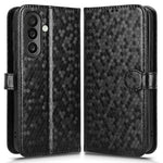 For Samsung Galaxy M56 5G Wallet Case Dot Pattern Imprint PU Leather Phone Cover