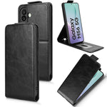 For Samsung Galaxy M56 5G Stand Case Magnetic Clasp Vertical Flip Leather Phone Cover with Card Holder