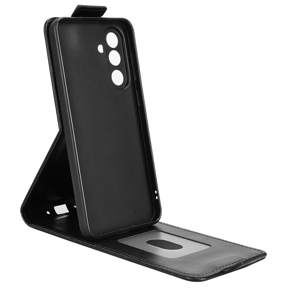 For Samsung Galaxy M56 5G Stand Case Magnetic Clasp Vertical Flip Leather Phone Cover with Card Holder