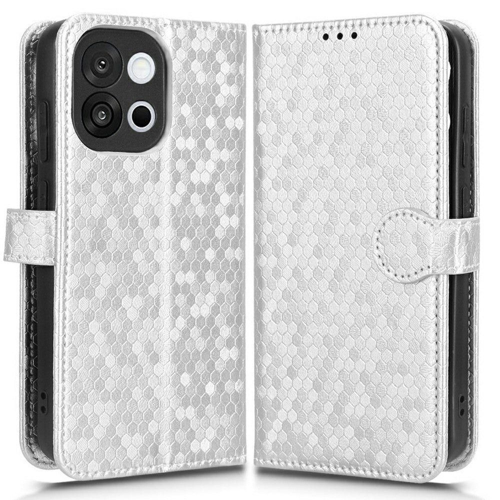 For OnePlus 13T 5G Wallet Case Dot Pattern Imprint PU Leather Phone Cover