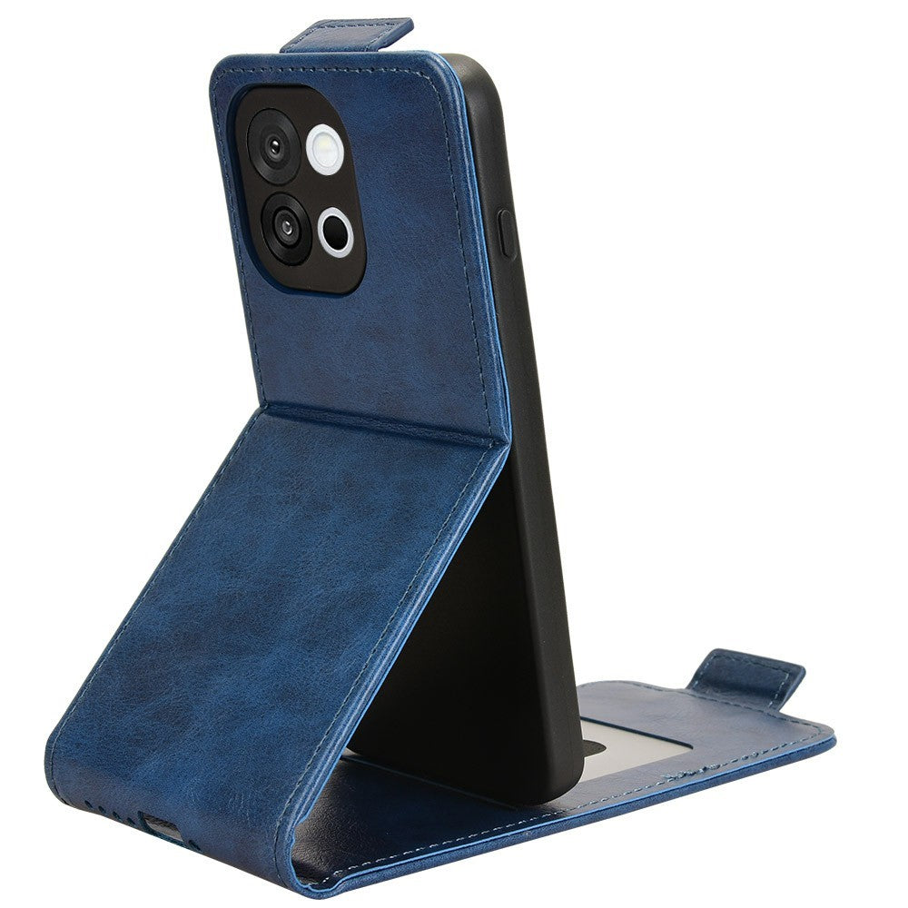 OnePlus 13T 5G Stativfodral Magnetiskt Spänne Vertikalt Flip Lädermobilfodral med Korthållare
