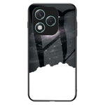 For Honor 400 Lite 5G Case Starry Sky Pattern Tempered Glass Phone Cover