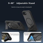 LEREACH Le-Chic Series For iPhone 17e / 16e Case Compatible with MagSafe Kickstand TPU + PC Phone Cover