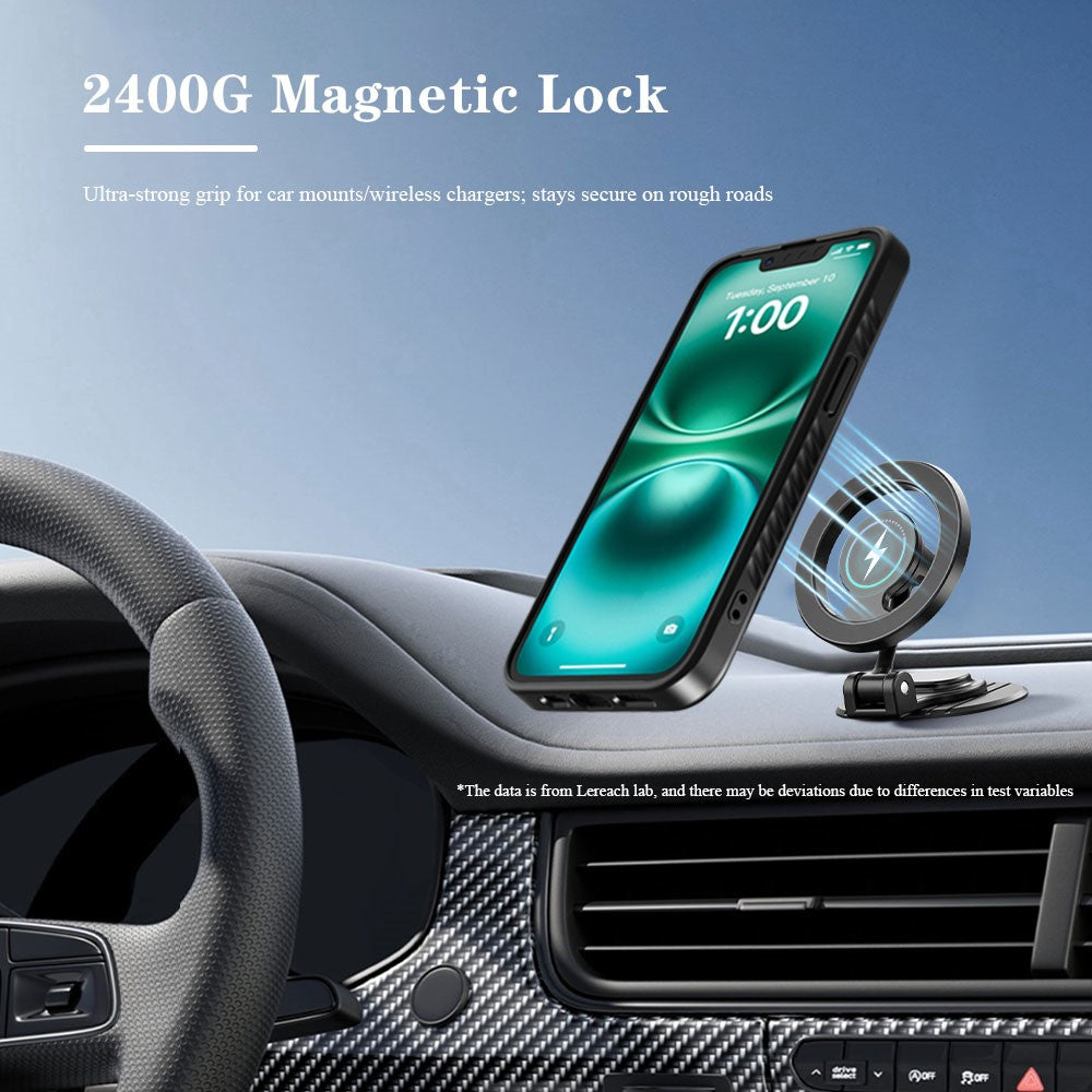 LEREACH Le-Chic Series For iPhone 17e / 16e Case Compatible with MagSafe Kickstand TPU + PC Phone Cover