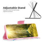 For Oppo A17 4G Phone Case Pattern Printing PU Leather Wallet Stand Cover
