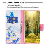 For Oppo A17 4G Phone Case Pattern Printing PU Leather Wallet Stand Cover