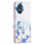 For Oppo A17 4G Phone Case Pattern Printing PU Leather Wallet Stand Cover
