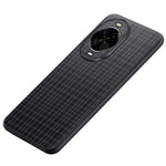 Huawei Nova 14 5G-skal med rutig textur i PU-läder + skyddande TPU-mobilskal