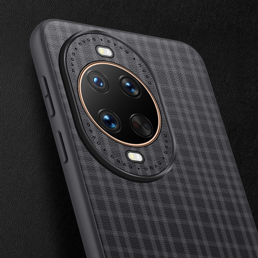 For Huawei nova 14 Pro 5G Case Plaid Texture PU Leather + TPU Protective Phone Cover