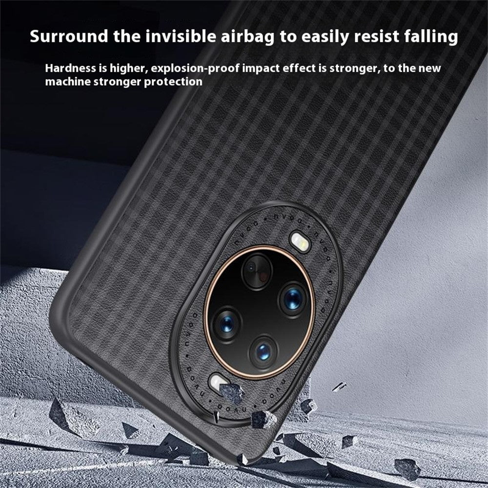 For Huawei nova 14 Ultra 5G Case Plaid Texture PU Leather + TPU Protective Phone Cover