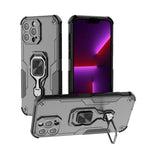 WANLONFENG For iPhone 14 Pro Max Phone Case  PC TPU Back Cover Kickstand with Tempered Glass