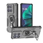 WANLONFENG For Motorola Edge 60 Stylus 5G Phone Case  PC TPU Back Cover Kickstand with Tempered Glass