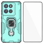 WANLONFENG For Motorola Edge 60 Stylus 5G Phone Case  PC TPU Back Cover Kickstand with Tempered Glass