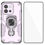 WANLONFENG För OnePlus 13T 5G mobilskal PC TPU Bakstycke Stativ med Härdat Glas