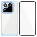 WANLONFENG For Xiaomi 15 Pro Phone Case  XC Series TPU Acrylic Cover with Tempered Glass (Big Lens Hole)