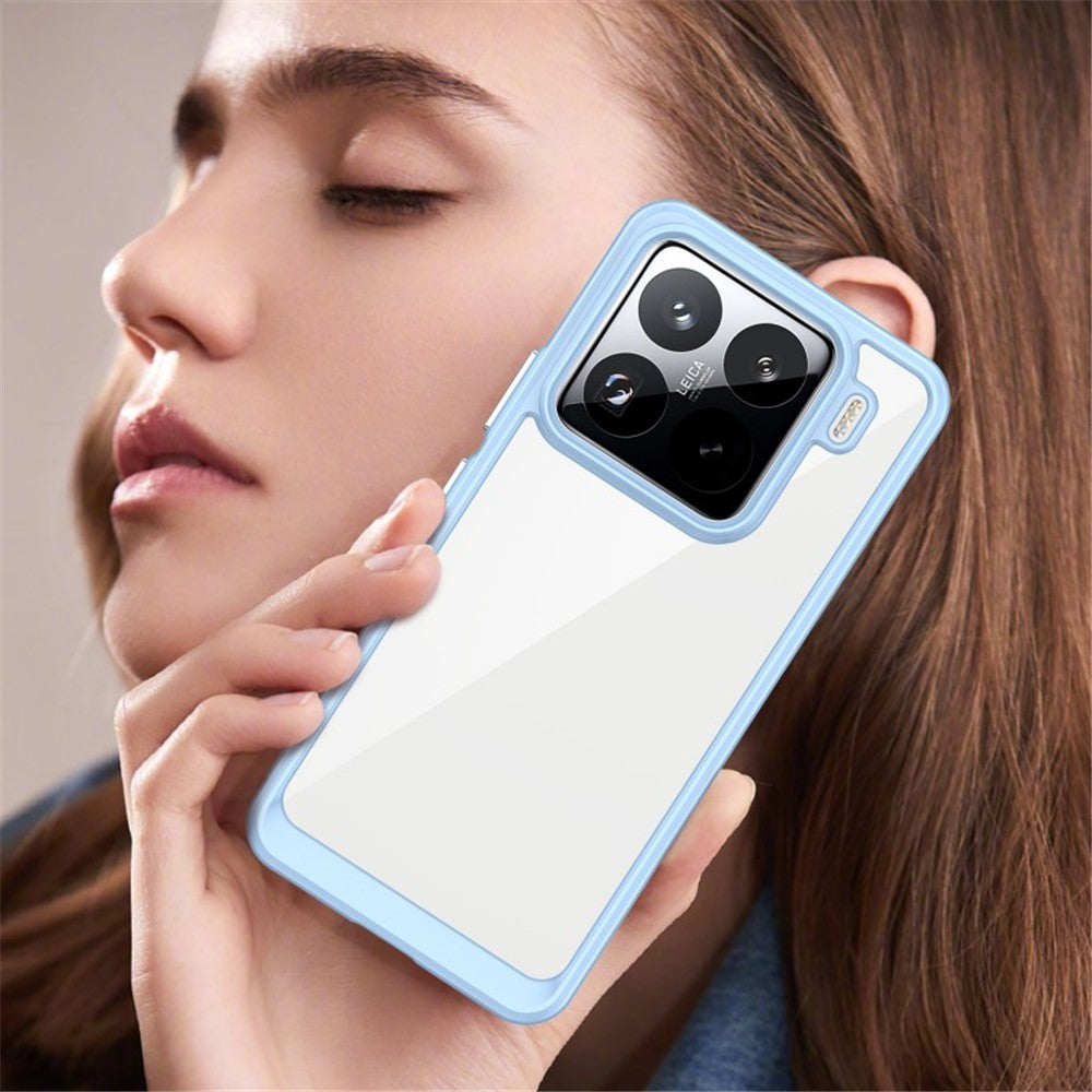 WANLONFENG For Xiaomi 15 Pro Phone Case  XC Series TPU Acrylic Cover with Tempered Glass (Big Lens Hole)