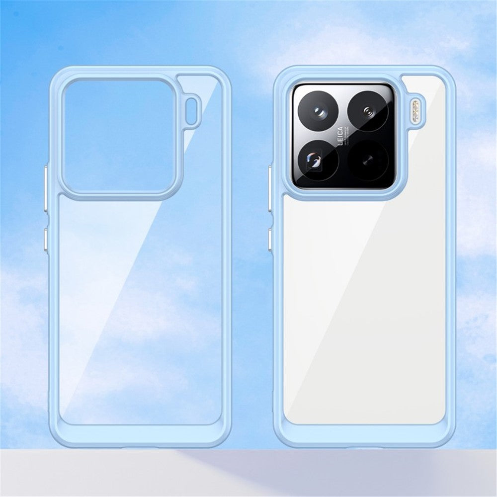 WANLONFENG For Xiaomi 15 Pro Phone Case  XC Series TPU Acrylic Cover with Tempered Glass (Big Lens Hole)