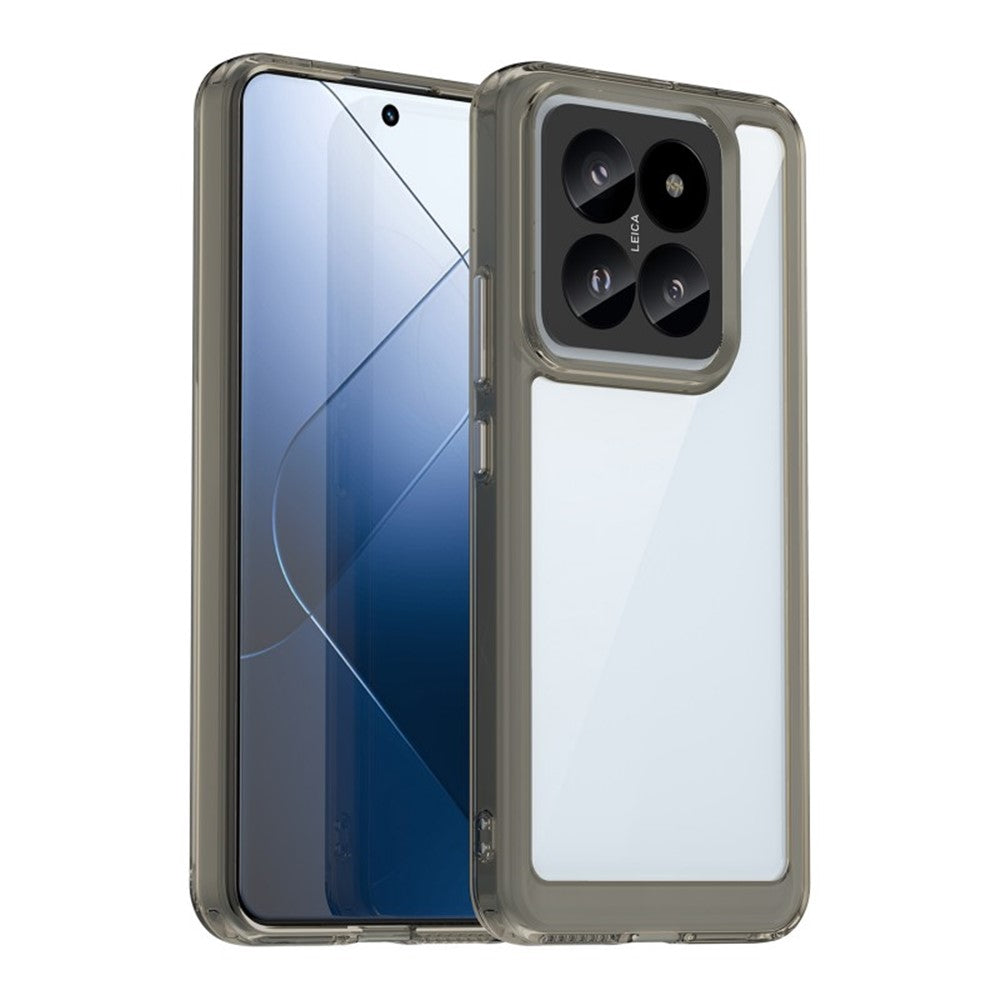 WANLONFENG For Xiaomi 14 Pro Phone Case  XC Series TPU Acrylic Cover with Tempered Glass (Big Lens Hole)