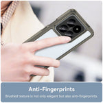 WANLONFENG For Xiaomi 14 Pro Phone Case  XC Series TPU Acrylic Cover with Tempered Glass (Big Lens Hole)