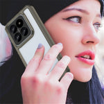 WANLONFENG For Xiaomi 14 Pro Phone Case  XC Series TPU Acrylic Cover with Tempered Glass (Big Lens Hole)
