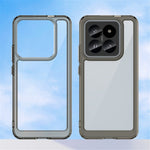 WANLONFENG For Xiaomi 14 Pro Phone Case  XC Series TPU Acrylic Cover with Tempered Glass (Big Lens Hole)