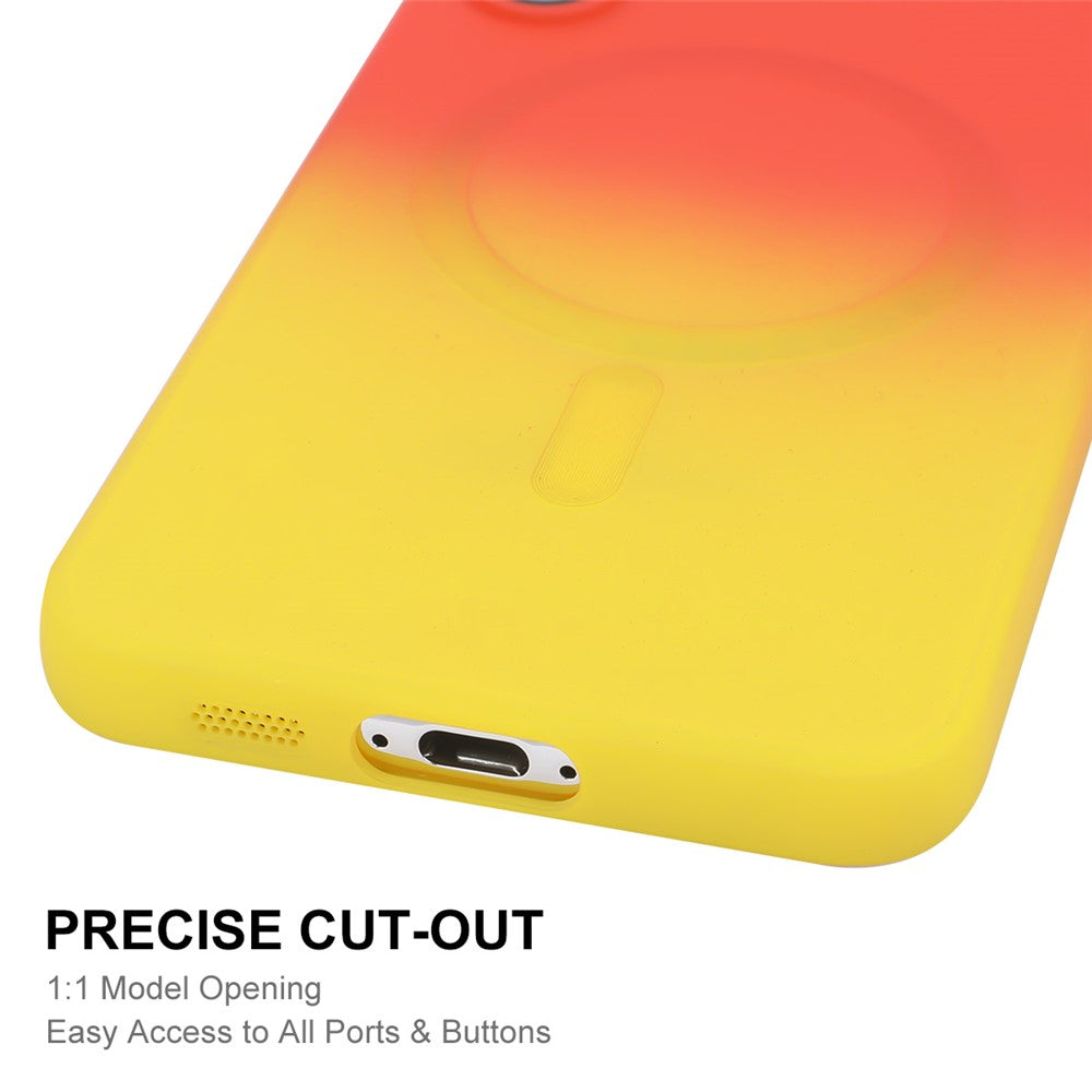 ENKAY HAT PRINCE For Samsung Galaxy A24 5G Silicone Case Gradient Color Cover Magnetic Case