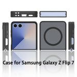 Samsung Galaxy Z Flip7 5G Magnetiskt Skal TPU Ram Akryl Baksida mobilskydd Skin Touch