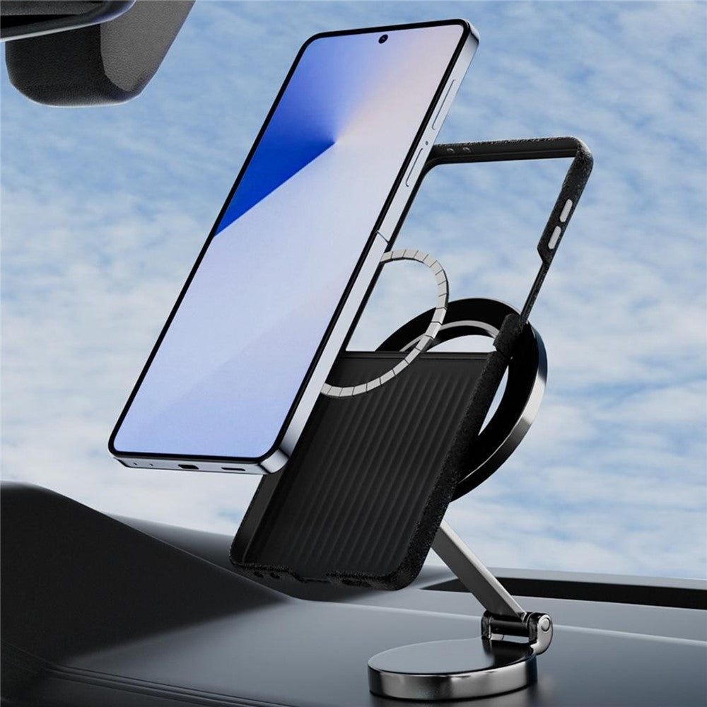 ABEEL För Samsung Galaxy Z Flip7 5G Magnetiskt Skal Brett Kolfiberstruktur Baksida