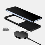 ABEEL För Samsung Galaxy Z Flip7 5G Magnetiskt Skal Brett Kolfiberstruktur Baksida