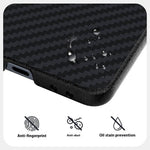 ABEEL För Samsung Galaxy Z Flip7 5G Magnetiskt Skal Brett Kolfiberstruktur Baksida