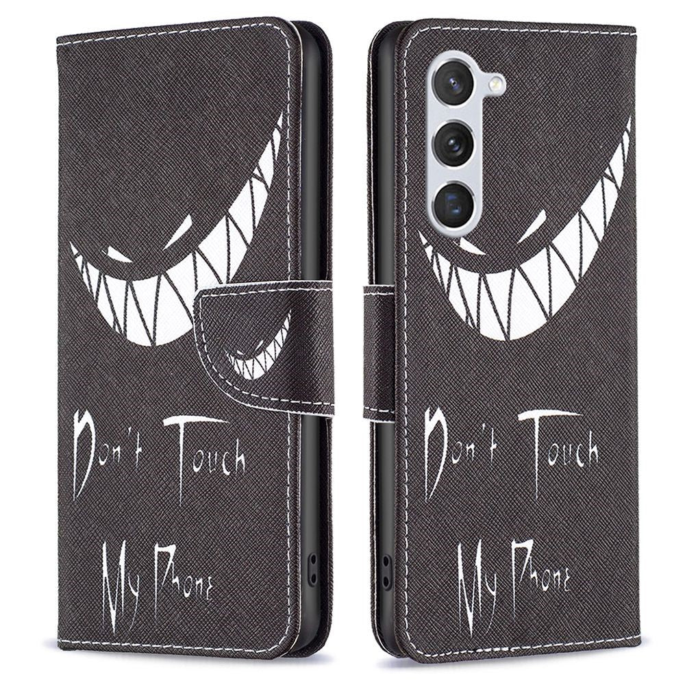 For Samsung Galaxy S23 Phone Case Pattern Printing PU Leather Wallet Stand Cover