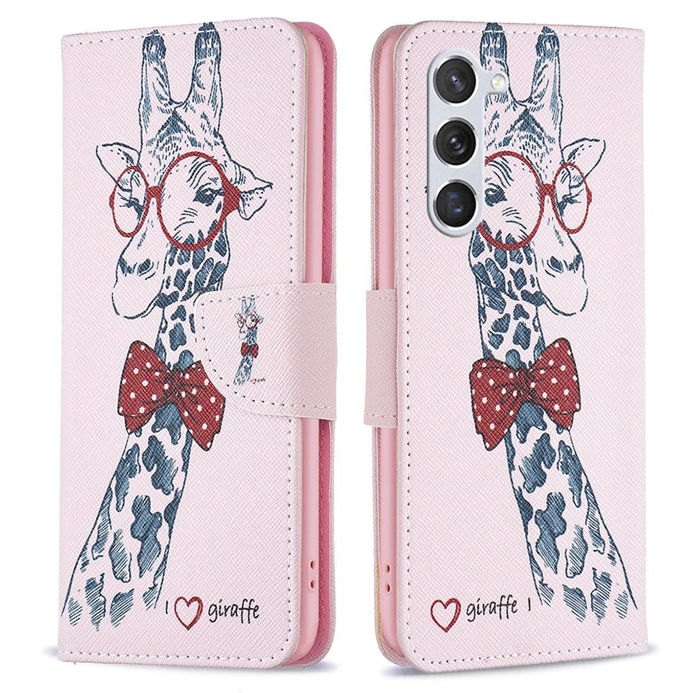 For Samsung Galaxy S23 Phone Case Pattern Printing PU Leather Wallet Stand Cover