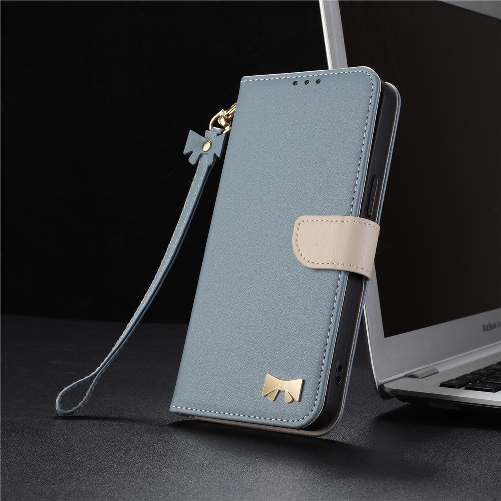 For Honor 400 Pro 5G (Global) Case Bowknot Decor Wallet Leather Phone Cover with Wrist Strap
