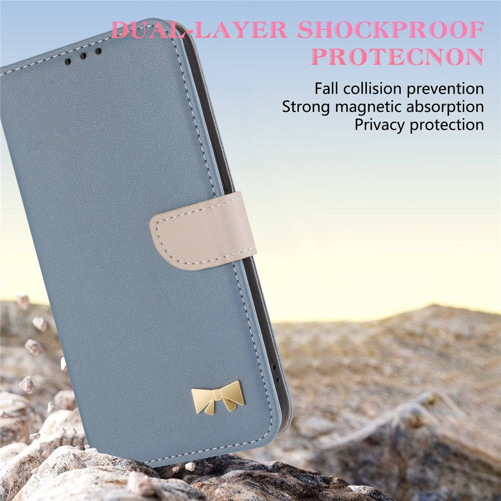 For Honor 400 Pro 5G (Global) Case Bowknot Decor Wallet Leather Phone Cover with Wrist Strap