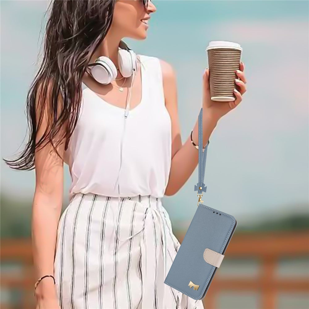 For Honor 400 Pro 5G (Global) Case Bowknot Decor Wallet Leather Phone Cover with Wrist Strap