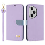 For Honor 400 Pro 5G (Global) Case Bowknot Decor Wallet Leather Phone Cover with Wrist Strap
